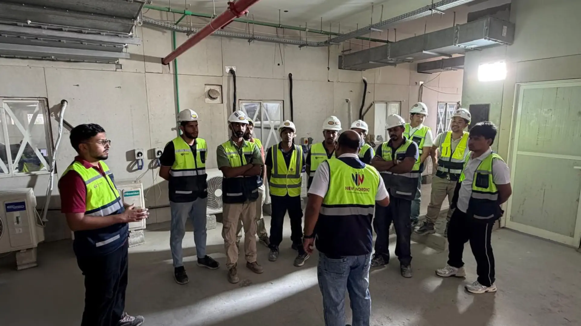 Concrete core sample extracted for laboratory analysis and material strength testing in the UAE